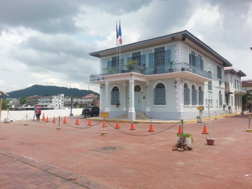 The French embassy in Casco Viejo really stands out.